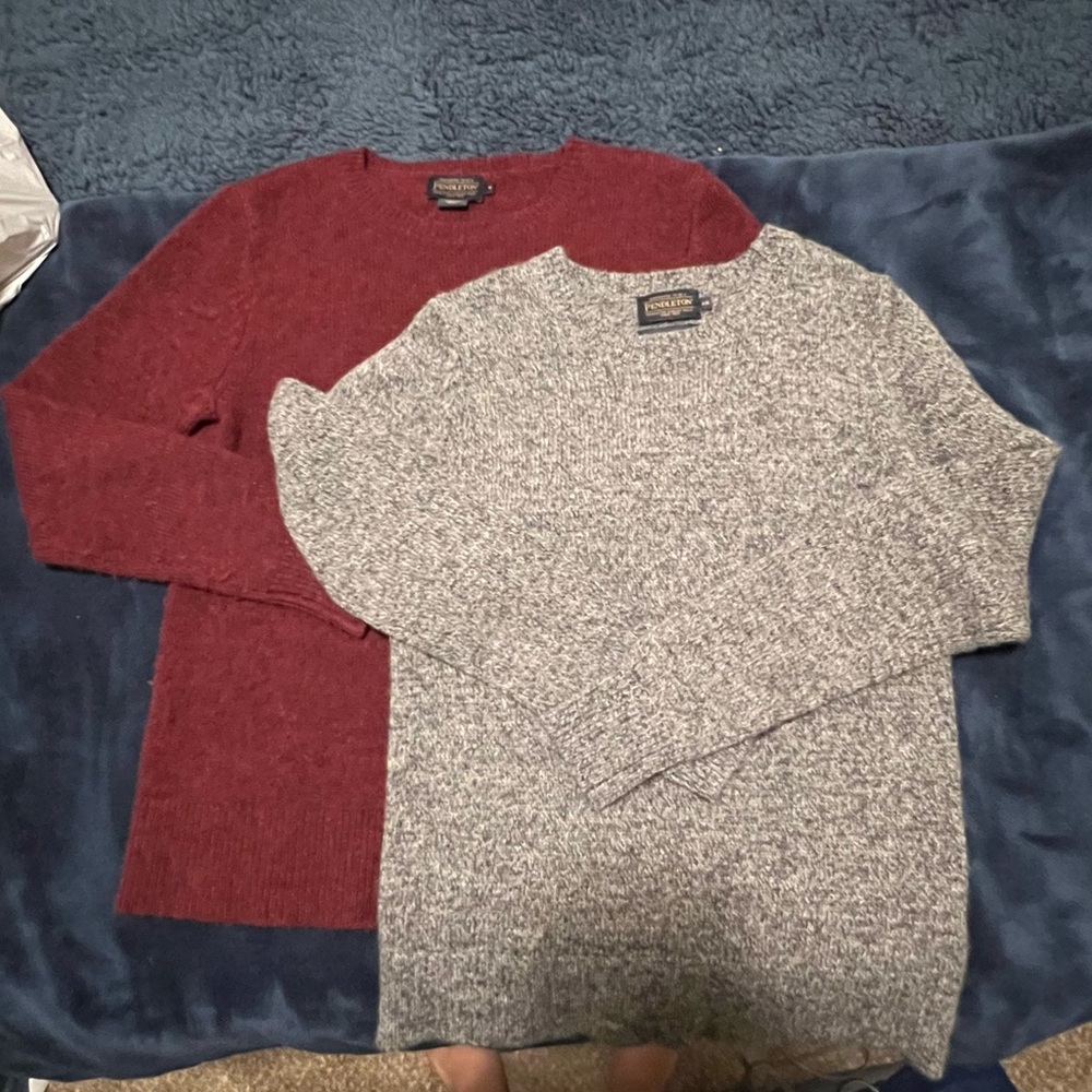 Pendleton Washable Wool Crew Neck Sweater Bundle